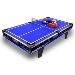 Carromco Spieltisch "Multifunktionstisch GALAXY-XT - 3in1 - Multigame Spieletisch mit Airhockey, Billard, Tischtennis, blau, 92x52x23", (1-tlg), Tischaufsatz