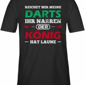 Shirtracer T-Shirt "Dart Spruch - Sport Zubehör - Herren Premium T-Shirt" Wandern, Football und Co.