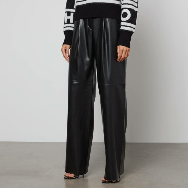 HUGO Herede Faux Leather Trousers - M