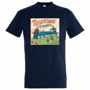 Youth Designz T-Shirt "Tischtennis Champion Herren Shirt" mit trendigem Frontprint