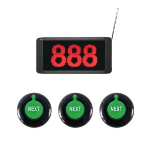 433.92mhz Waiting Room Number System Queue Management System for Bank Service Center