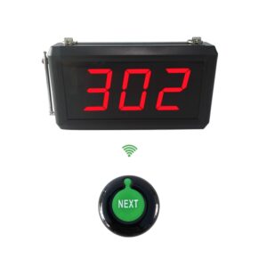 Queue Calling System with Next Control Button Can Add the Number One by One and K-302 Display