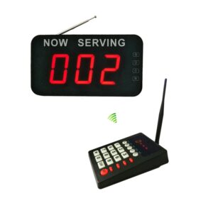 Queue Wireless Management System LED Display Receiver English Broadcast for Fast Food Restaurant Machine