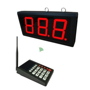 Restaurant Wireless Queue Pager Management Call System 1 Keyboard 1 Display Receiver