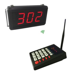 Wireless Queue Manage System for customer number system LCD display board Restaurant Bank 1+1