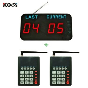 1 Display 1 Keypad Queue System With Voice Strong Signal 200M in open area Customer Service Take A Number