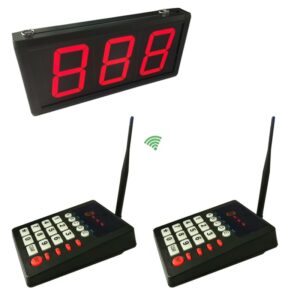 Number Calling System Wireless Queue Manage System 433MHZ keypad screen Easy to Use Bank Restaurant Clinic