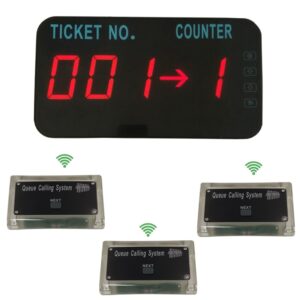 Queue Manage System Take A number Tickets Number Waitting System Come With English Voice Announce ( 3 button +1 display )
