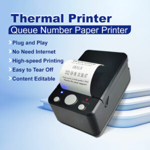 Queue Thermal Printer Queue Number Ticket Dispenser Printer High Speed Printing No Need Internet Content Editable Logo
