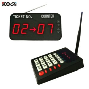 Ycall 433.92mhz Electronic Queue Manage System 1 Now Serving Number Display 3pcs Keypad Transmitter