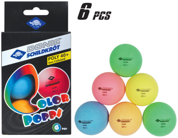 DONIC SCHILDKRÖT Tischtennisball , Color Popps, , sortiert