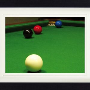 1art1 Bild mit Rahmen Billard - Snooker, Free Ball-Situation