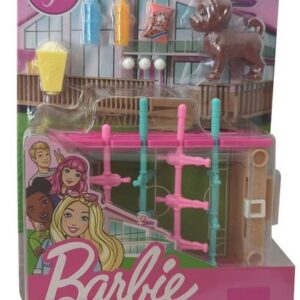 Mattel® Spielfigur Mattel GRG77 Barbie Mini-Spielset mit Hündchen, Tischfußball Kickertis