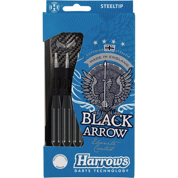 Harrows Black Arrow dartpijlen 22 gram - Zwart