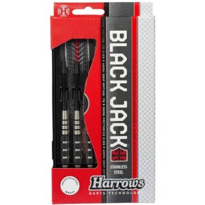 Harrows - Black Jack dartpijlen 24 gram - Zwart