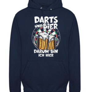 Quattro Formatee Kapuzenpullover Darts und Bier - Dart Dartscheibe Dartpfeil Dartspieler Unisex Hoodie (1-tlg)
