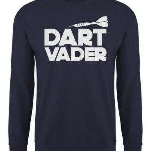 Quattro Formatee Sweatshirt Dart Vader - Dart Dartscheibe Dartpfeil Dartspieler Unisex Pullover (1-tlg)
