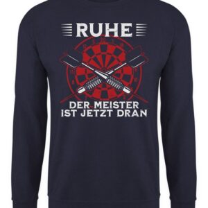 Quattro Formatee Sweatshirt Der Meister - Dart Dartscheibe Dartpfeil Dartspieler Unisex Pullover (1-tlg)