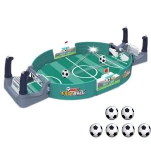 SOTOR Spielball Fußball Kinder Puzzle Match Machine Zwei Spieler Brettspiel (Mini Tischkicker mit 6 Fußbälle)