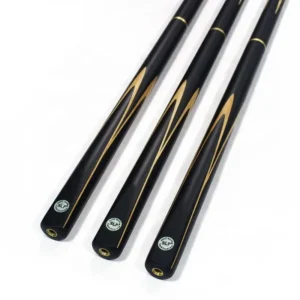 3/4-pc Hand Made Snooker Cue with extension Ash wood shaft Ebony Butt. 9mm / 10mm tip. 19-21oz