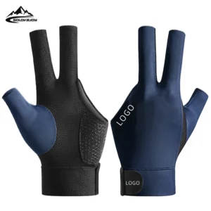 Custom 3-finger Durable Non-slip Breathable Snooker Gloves For Professional Table Players For Snooker & Billiard Balls