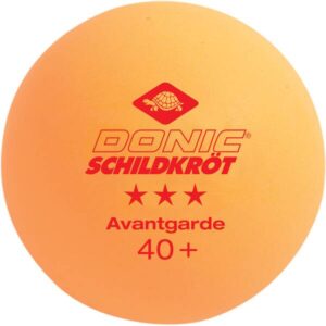 Donic-Schildkröt Tischtennisball 3-Stern Avantgarde, Poly 40+ Qualität, 6 Stk. im Blister, 3x weiß /