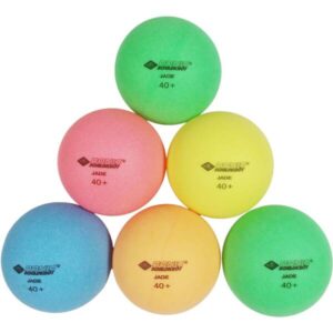 Donic-Schildkröt Tischtennisball Colour Popps, 6 farbige Bälle in Poly 40+ Qualität