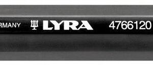 LYRA Malkreide Kreidehalter Kreidefallstift Kreidenfallstift für Kreide Ø 11-12 mm, achteckig, Druck-Mechanik und Klemme aus Metall