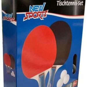 New Sports Tischtennis-Set, 2 Schläger+3 Bälle