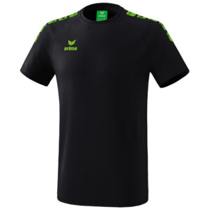 erima Essential 5-C T-Shirt black/green gecko 128