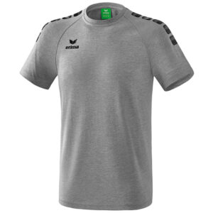 erima Essential 5-C T-Shirt grey-melange/black 140